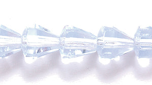 40FC272R: CZ Faceted Drop Trans LT Sapphire 6x6.5mm-50PC