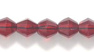 86FC246R: CZ Faceted Diamond Trans Garnet 6mm-50PC