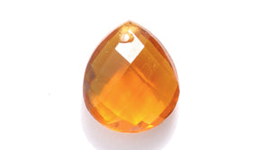 42FB254: Briolette Drop TRANS Topaz 11x10mm