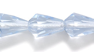 48FC272R: CZ Faceted Drop Trans LT Sapphire 7x10mm-25PC