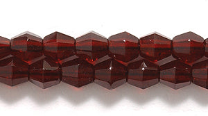 82FC246-DR: CZ Faceted Diamond Trans DK Garnet 4mm-100PC