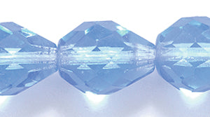 46FC273-JR: CZ Faceted Drop Trans MED LT Sapphire 10x13mm-25PC