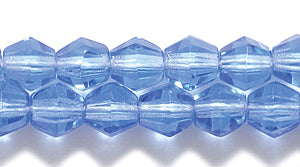 84FC273-DR: CZ Faceted Diamond Trans MED Sapphire 5mm-100PC