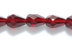 41FC246-DR: CZ Faceted Drop Deep Garnet 5x7mm-50PC