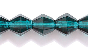 87FC288R: CZ Faceted Diamond Trans Deep Emerald 7mm-50PC