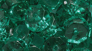 74FC286-DR: CZ Faceted Disc Trans MED Emerald 8mm-50PC