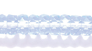 72FC272-LTR: CZ Faceted Disc Trans Very Pale Sapphire 6mm-50PC