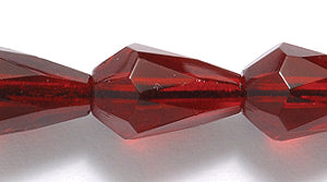 48FC246-XR: CZ Faceted Drop Trans Garnet 8x12mm-20PC