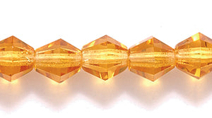 86FC254R: CZ Faceted Diamond Trans Topaz 6mm-50PC