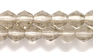 84FC204R: CZ Faceted Diamond Trans Grey 5mm-100PC