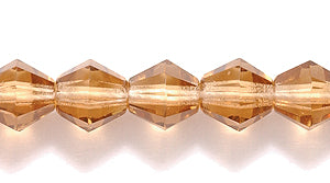 86FC257R: CZ Faceted Diamond Trans Smoke Topaz 6mm-50PC