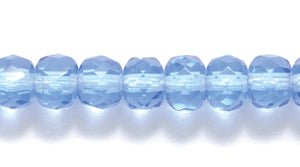 73FR274R: CZ Faceted Rondelle Trans Sapphire 3x5mm-100PC