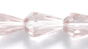 49FC296-PR: CZ Faceted Drop Trans Pale Amethyst 8x12mm-25PC