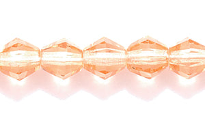 86FC291-DR: CZ Faceted Diamond Trans DK Pink 6mm-50PC