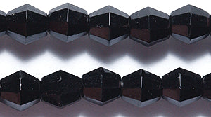 84FC109R: CZ Faceted Diamond Black 5mm-75PC