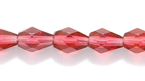 43FC293-DR: CZ Faceted Drop Deep Cranberry 5x7mm-25PC