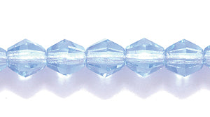 84FC273R: CZ Faceted Diamond Trans LT MED Sapphire 5mm-50PC