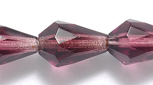 48FC298-XR: CZ Faceted Drop Trans Amethyst 8x12mm-20PC