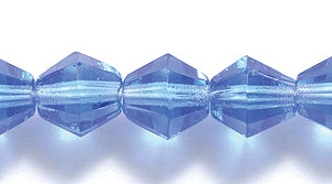 87FC273-DR: CZ Faceted Diamond Trans Sapphire 7mm-75PC