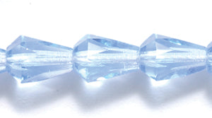 47FC273-BR: CZ Faceted Drop Trans MED Sapphire 5x7mm-25PC