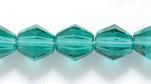 87FC286-DR: CZ Faceted Diamond Trans MED Emerald 7mm-50PC