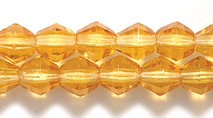 84FC254R: CZ Faceted Diamond Trans Topaz 5mm-50PC