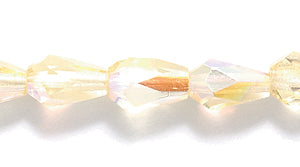 42FC552R: CZ Faceted Drop Trans LT Topaz AB 5x7mm-50PC