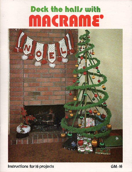 BK585-NW: Vintage Deck The Halls With Macrame Book