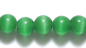 6FO688-2: Fiber Optic Bead Round Deep Green 5.5mm