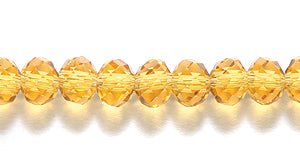 71CD254: Cut CRY RD RNDL Topaz 3x4mm 15-16" STR