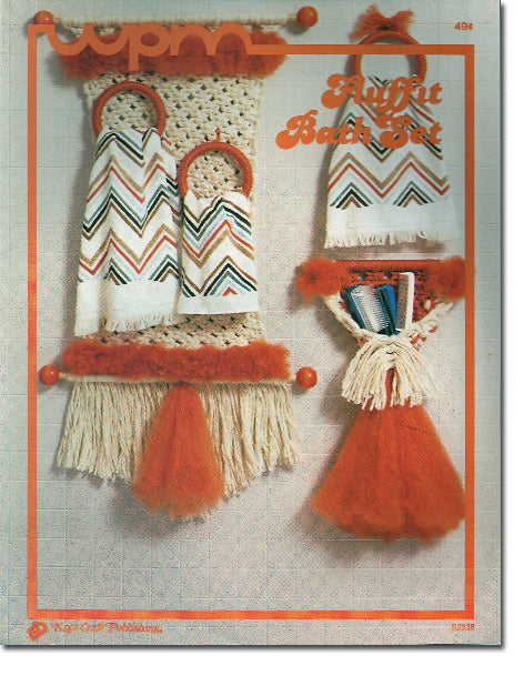 BK557-NW: Vintage Macrame Fluff It Bath Set Book