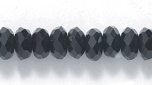 73CD109: Cut CRY RD RNDL Black 4x6mm 15-16" STR