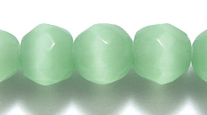 8FO682-F2: Fiber Optic Faceted LT Green 7.5mm A- Grade 1