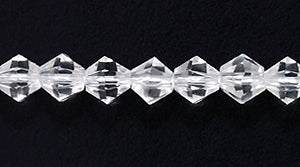 82CD212: Cut CRY Bicone Crystal  A A A 4mm 15-16" STR