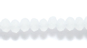 71CD210: Cut CRY RD RNDL White Opal 3x4mm 15-16" STR