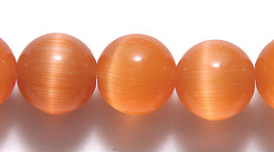 8FO634-2: Fiber Optic Bead Round Orange 7.5mm