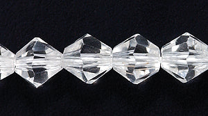 86CD212: Cut CRY Bicone Crystal  A A A 6mm 15-16" STR