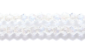 80CD512: Crystal Diamond Crystal Half AB A A A 3MM 16" String