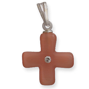 94FO634-RS: Fiber Optic Cross Bail Orange R/S 15mm-3PC