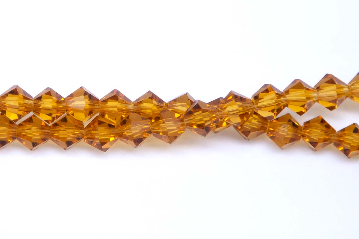 86CD254: Crystal Diamond Topaz A A A 6MM 16" String