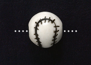 CI9002: Porcelain Baseball 8-10mm -4PC