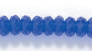 73CD278: Crystal Round Rondelle Cobalt 4x6mm A A A 1STR