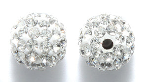 10RS212-E: Polymer Bead Crystal R/S Pave 10mm -3PC