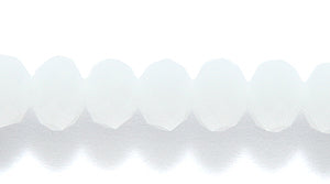 73CD210: Cut CRY RD RNDL White Opal 4x6mm 15-16" STR