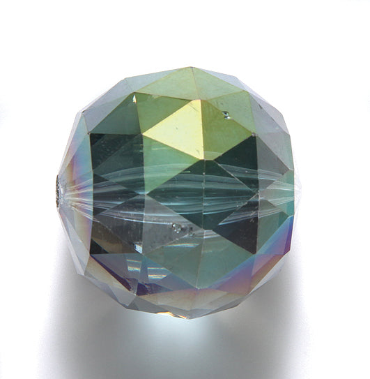 30CD505: China Crystal Faceted Round Vitrial 30mm 1 Piece