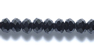 71CD109: Cut CRY RD RNDL Black 4x3mm 15-16" STR