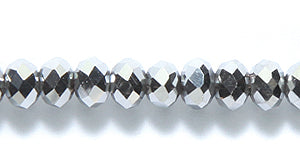 71CD815: Cut CRY RD RNDL MTLC Silver 4x3mm 15-16" STR