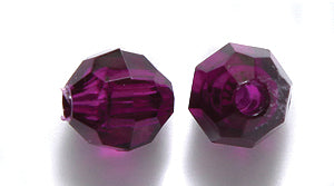 8PF298: PL Round FC DK Amethyst 8mm 400PC