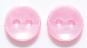 10BU192: Plastic Craft Buttons Opaque Pink 10mm 200PC