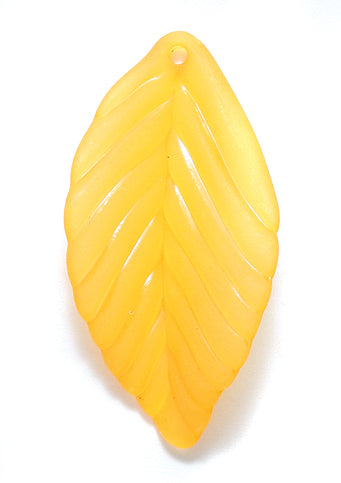 36PL334: Plastic Leaf Orange 18x36mm-20PC